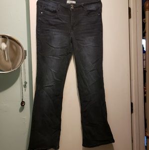 Dark boot cut jeans, worn once.